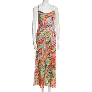 Rhose Paisley Print Long Maxi Dress w/ tags